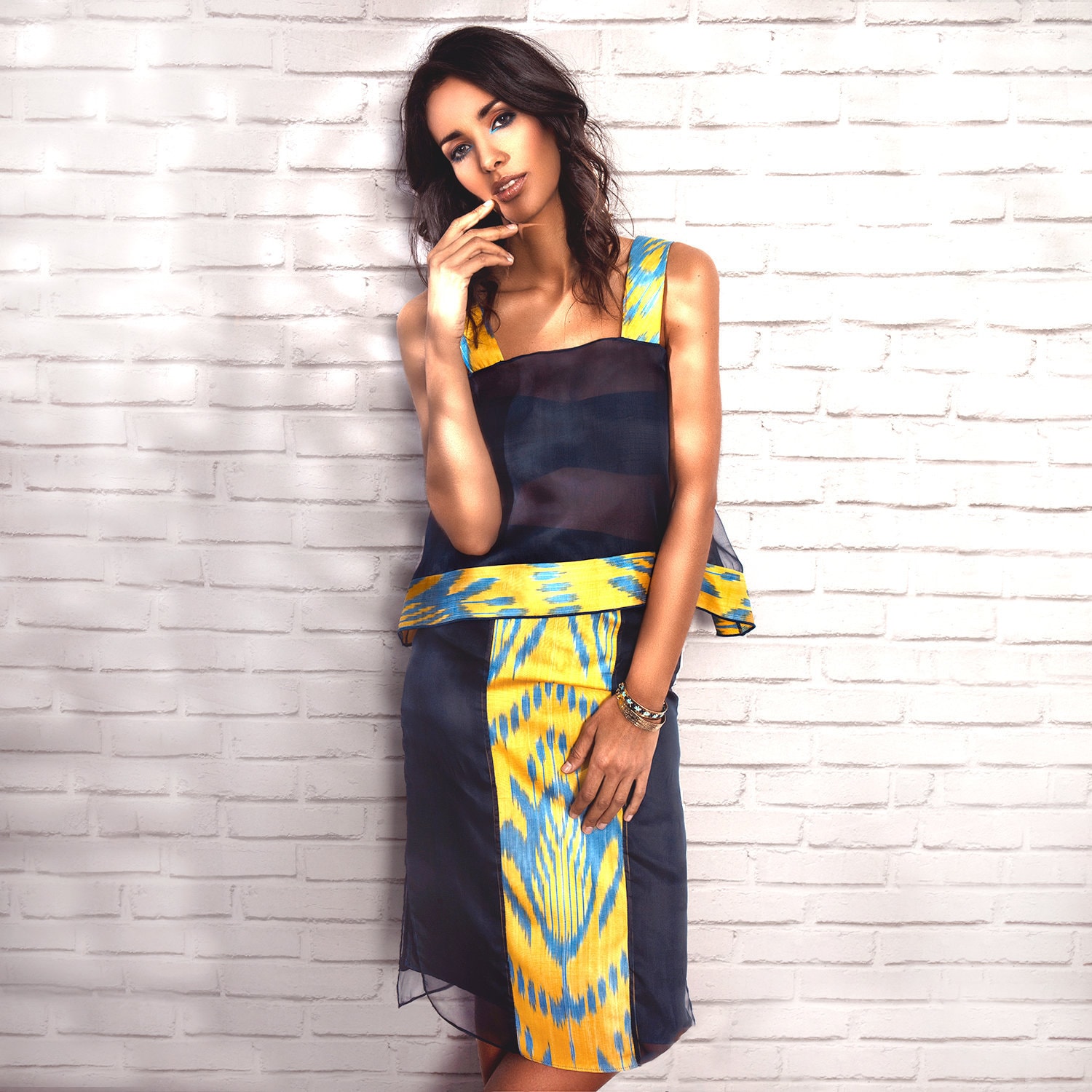 two pieces skirt and top