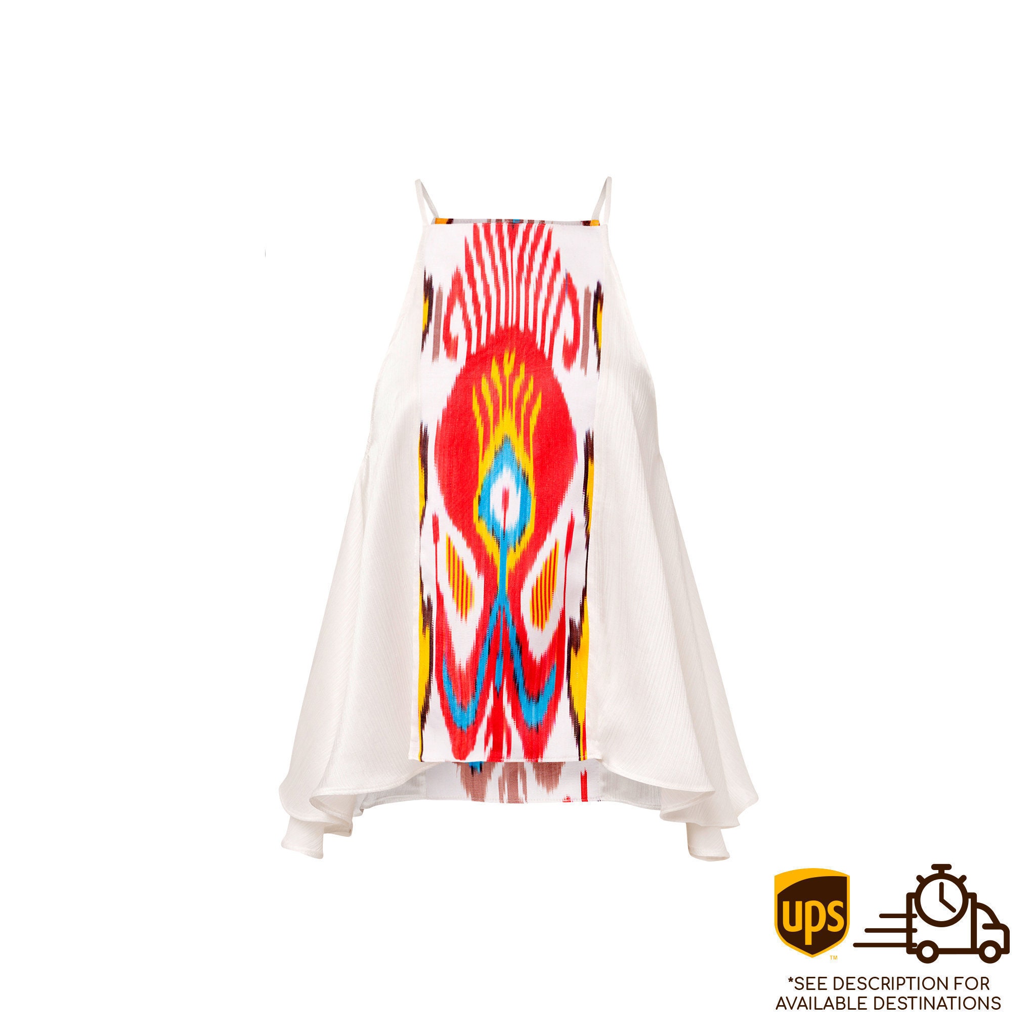 flowy white spaghetti strap top