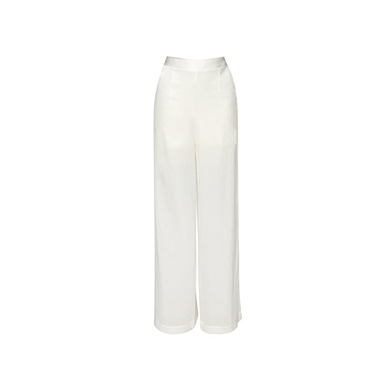 White Silk Palazzo Pants Long Tall Women Wide Leg Pants - Etsy