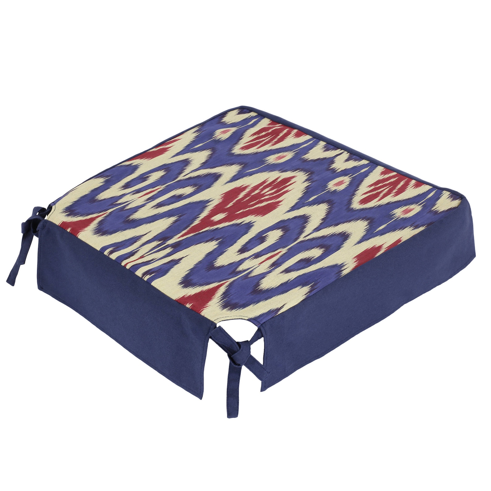 Set of 4 Boho Dining Chair Seat Covers w/ Skirt in Colorful Etsy