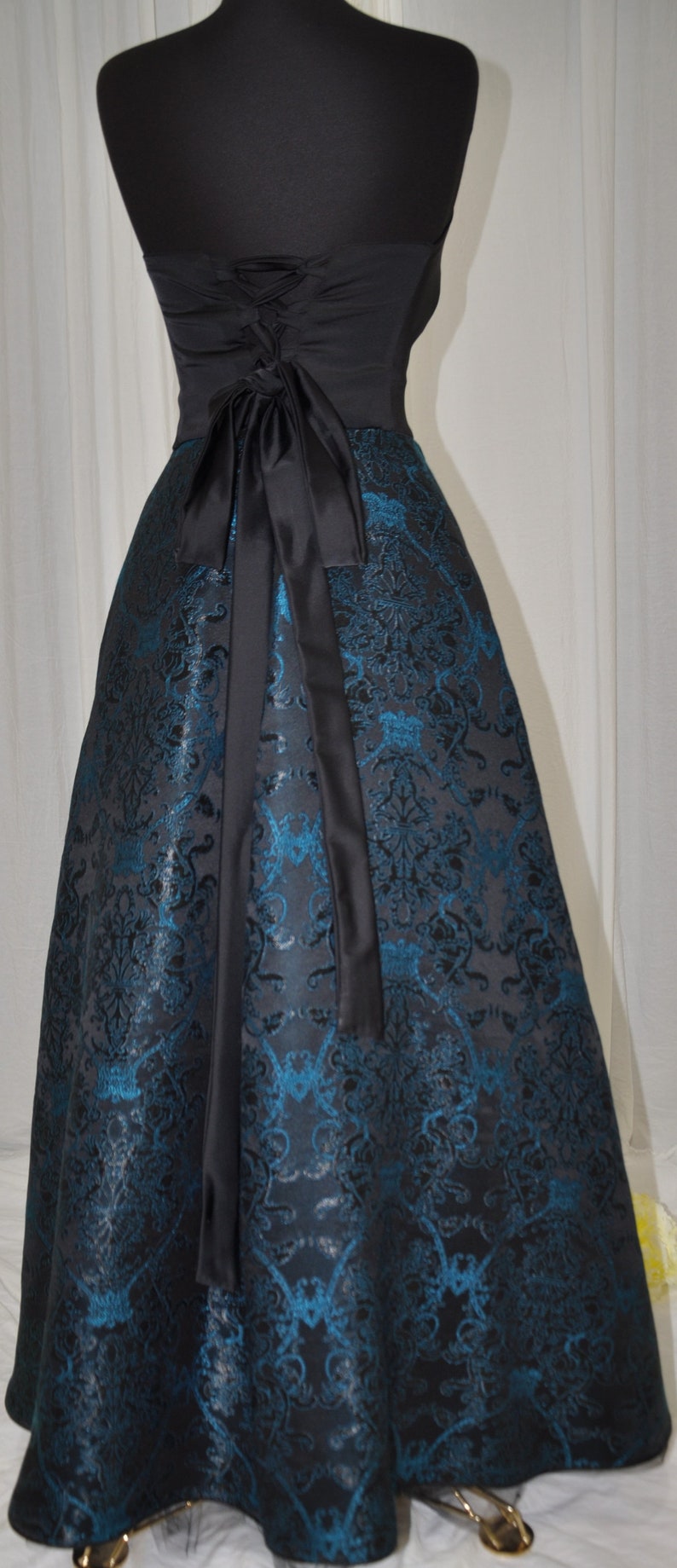 Sophisticated Ball Gown, Elegant Cotton Satin and Elastane for Balls, Weddings, and Reception, Customizable Sizes and Colors Available image 5