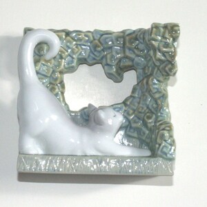 Vintage Lladro Kitten Cornice Naturale