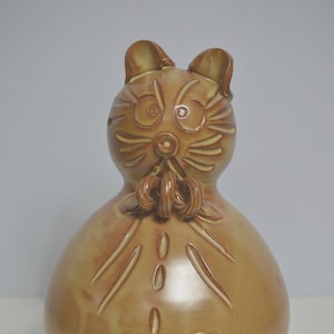 Vintage Mid Century Modern Italy Pottery Cat Bank