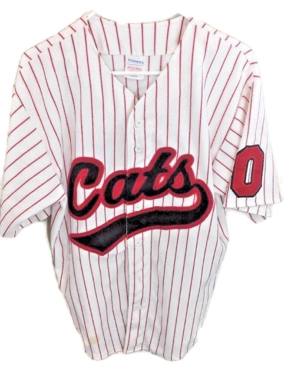 Vintage Cats Baseball Jersey L 42-44 