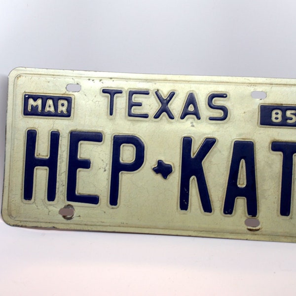 Texas Vanity Plate Etsy