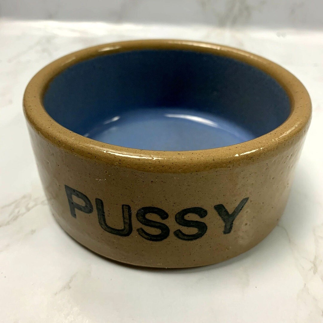 Mid Century Vintage pussy Cat Bretby Pottery Stoneware Bowl Dish Etsy