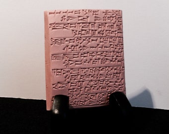 Storm Demon, Bringer of the Mesopotamian Apocalyse: Expertly Handcrafted Replica Sumerian Cuneiform Clay Tablet