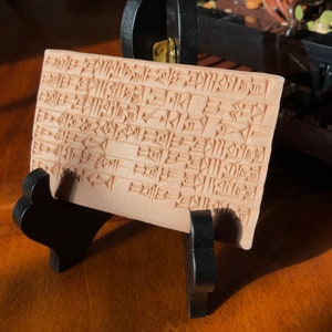 Incantation Against Gas: Ancient Akkadian Cuneiform Clay Tablet
