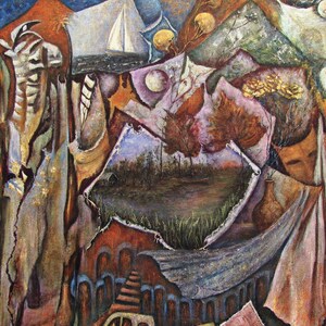 Path of memory acrylic painting abstract 60x60 unique acrylic painting on canvas art painting abstract artwork acrylic painting wall decoration