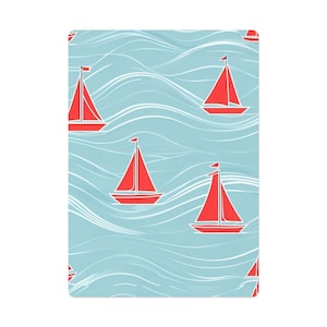 Segelboot-Pokerkartenset, maritime Spielkarten, einzigartiges Geschenk für Gamer, Strand-Themen-Kartenspiele, Sommerspaß, handgefertigtes Kartenspiel