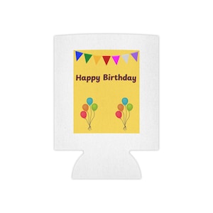 Geburtstags-Dosenkühler, Party-Getränkehülle, lustiger Getränkehalter, personalisiertes Geschenk, Sommerfeiern, alles Gute zum Geburtstag