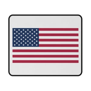 Patriotic Non-Slip Gaming Mouse Pad, USA Flag Mousepad for Gamers, Desk Accessory for Home Office, Gift for National Holidays