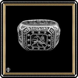 Rasta Lion of Judah Ring: 925 Sterling Silver Rastafarian Style