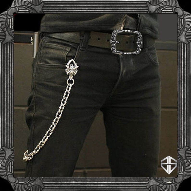 Biker Skull Yard Belt Buckle 925 Sterling Silver Custom Handcrafted One Of A Kind!