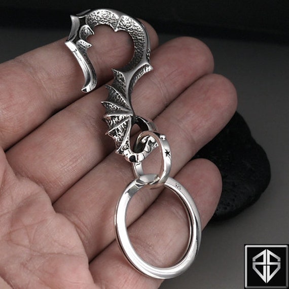 Dragon Sterling Silver Key Chains
