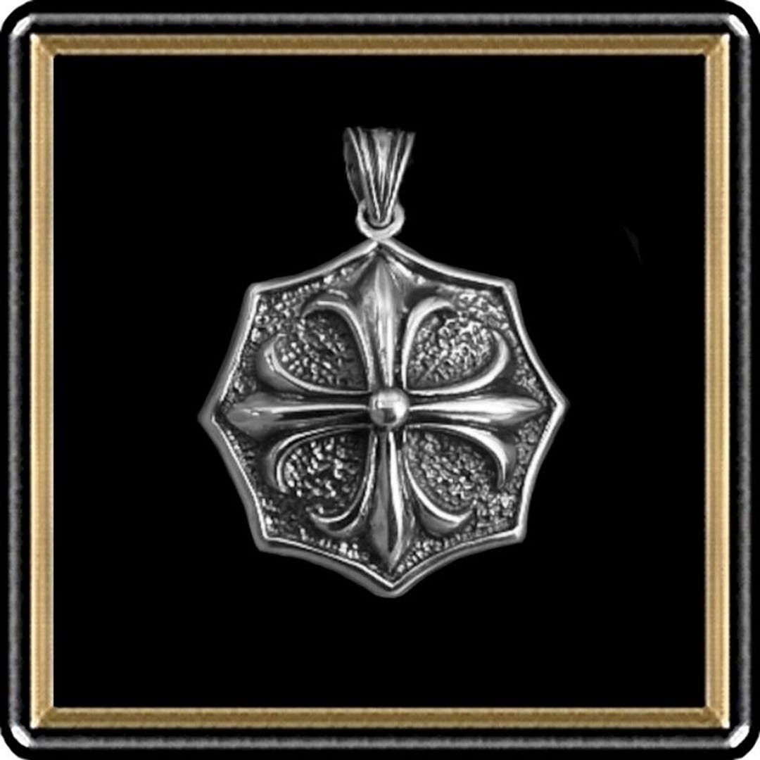 Collana Punk 24 Pollici Collana Uomo In Acciaio Con Ciondolo Croce - Foto 3