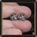 Fleming** Conchos superposés en argent sterling 1 PAIRE (2), bord de