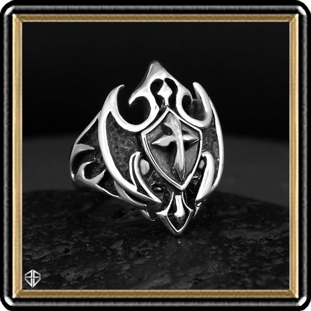 Bague Croix des Templiers Bague Croix de la Victoire en argent