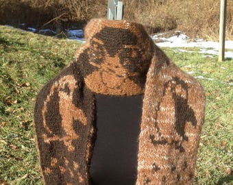 Space Penguins - Double Knit Scarf Pattern