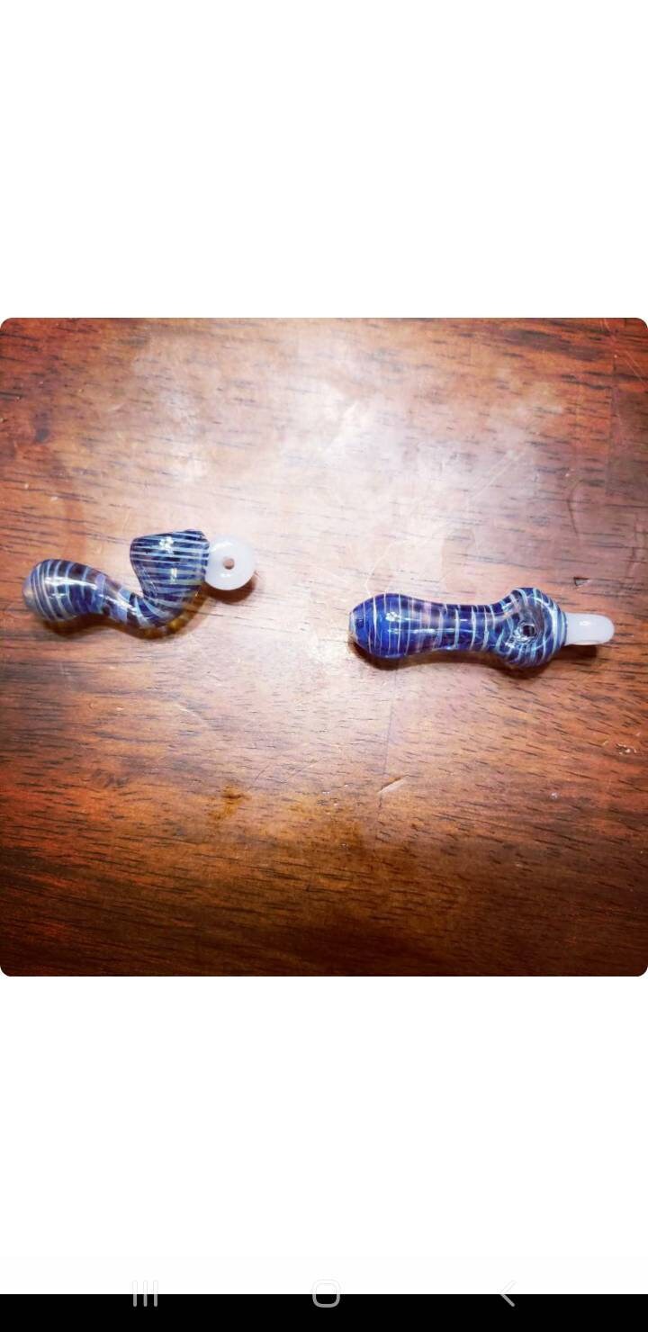 Glass Pipe Necklace Etsy