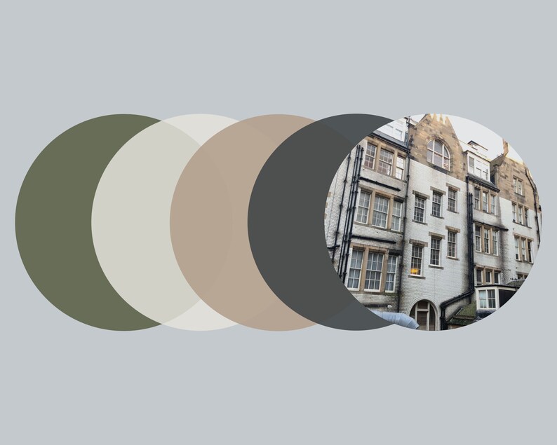 Edinburgh Print. Scottish Color Palette Art. Etsy