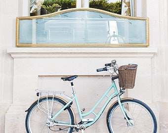 Parisian Decor, Parisian Bike Photo, Paris Bicycle Art, Pictures Of Paris, French Window Photography, Paris Street Photography