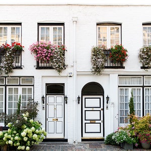 London Style Photo Prints, London House Wall Art, Romantic London Photography, Luxury London House Photos, London Home Photography