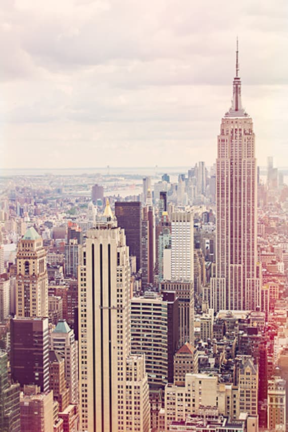Empire State Building photography poster 24x36/" Horizontal New York City
