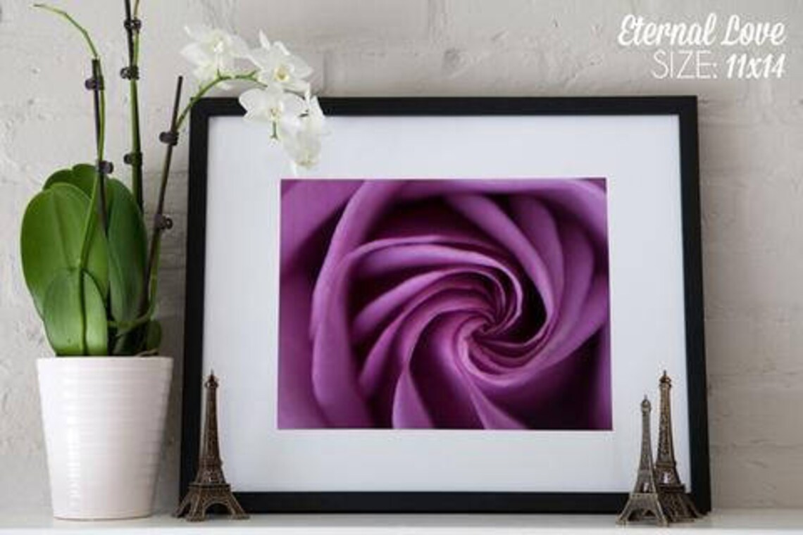 Purple Flower Wall Art, Roses Photography, Purple Roses Print, Picture