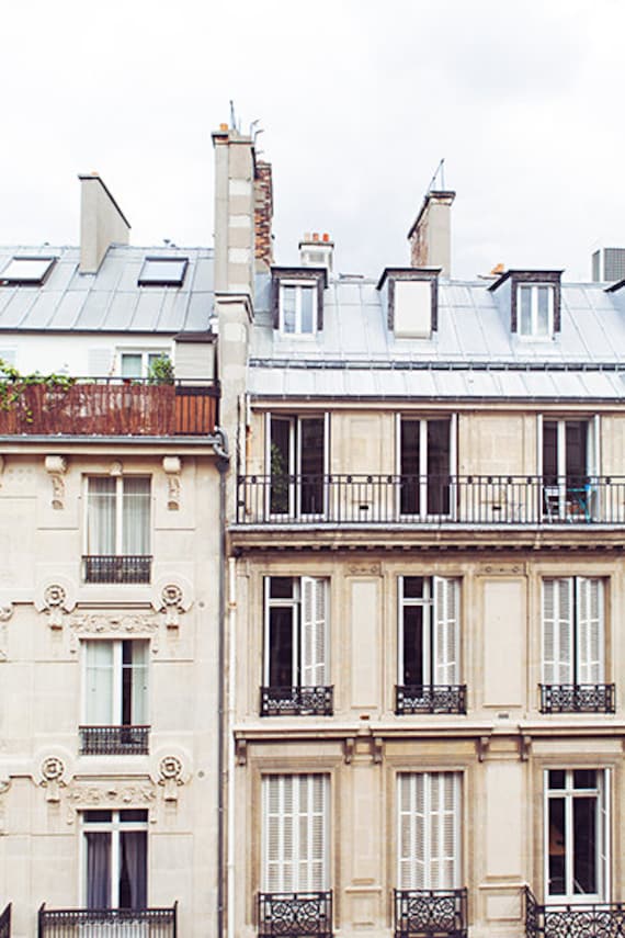 Paris Terraced House Photo Print French Building Photography Etsy Canada