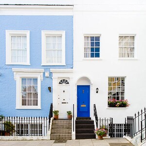 London Style Photo Prints, London House Wall Art, Romantic London Photography, Luxury London House Photos, London Home Photography
