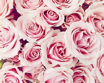 Roses Photography, Pink Roses Print, Pink Flower Wall Art, Picture Of Roses, Bunch Roses Picture, Colorful Flower Print, Pink Home Wall Art