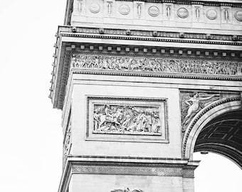 Paris Room Decor, Arc De Triomphe Photography Print, Paris City Photography, Original Pictures Arc De Triomphe, Paris Landmark Photography