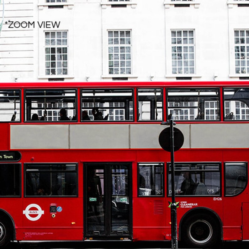 London Bus Wall Art Romantic London Photography London Red Etsy