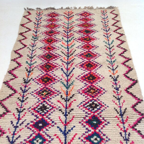 Reserved for Lisa Beautiful Vintage Moroccan Azilal berber Rug