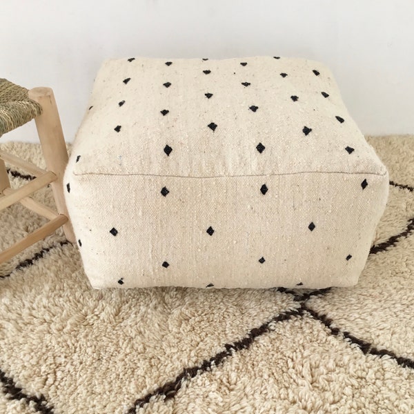 Beautiful Vintage Moroccan handmade Pouf floor cushion