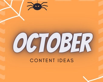 October Onlyfans Content Ideas - Etsy