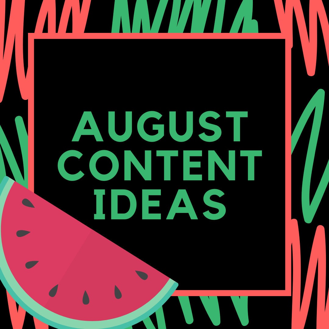 OnlyFans August Content Ideas | Etsy