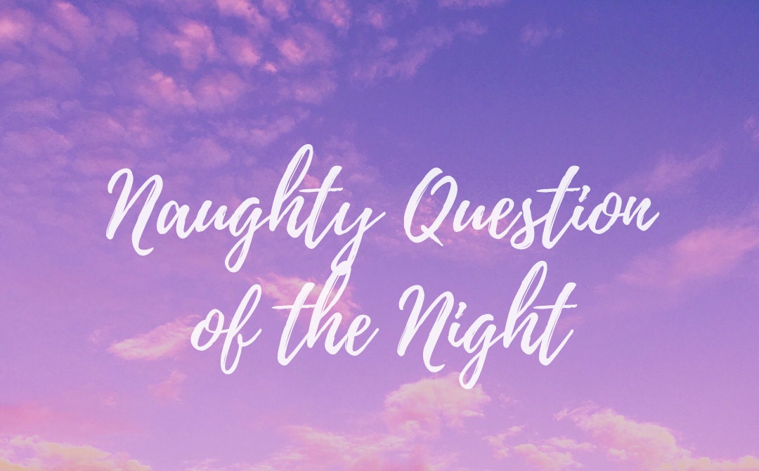 Onlyfans Naughty Question of the Night Cards Etsy