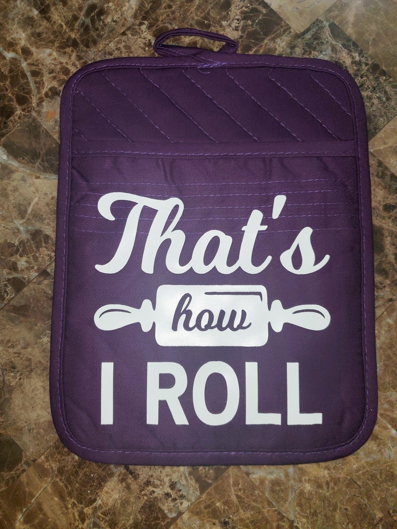 Funny Vinyl Pot Holder Purple, Oven Mitt Gift Etsy