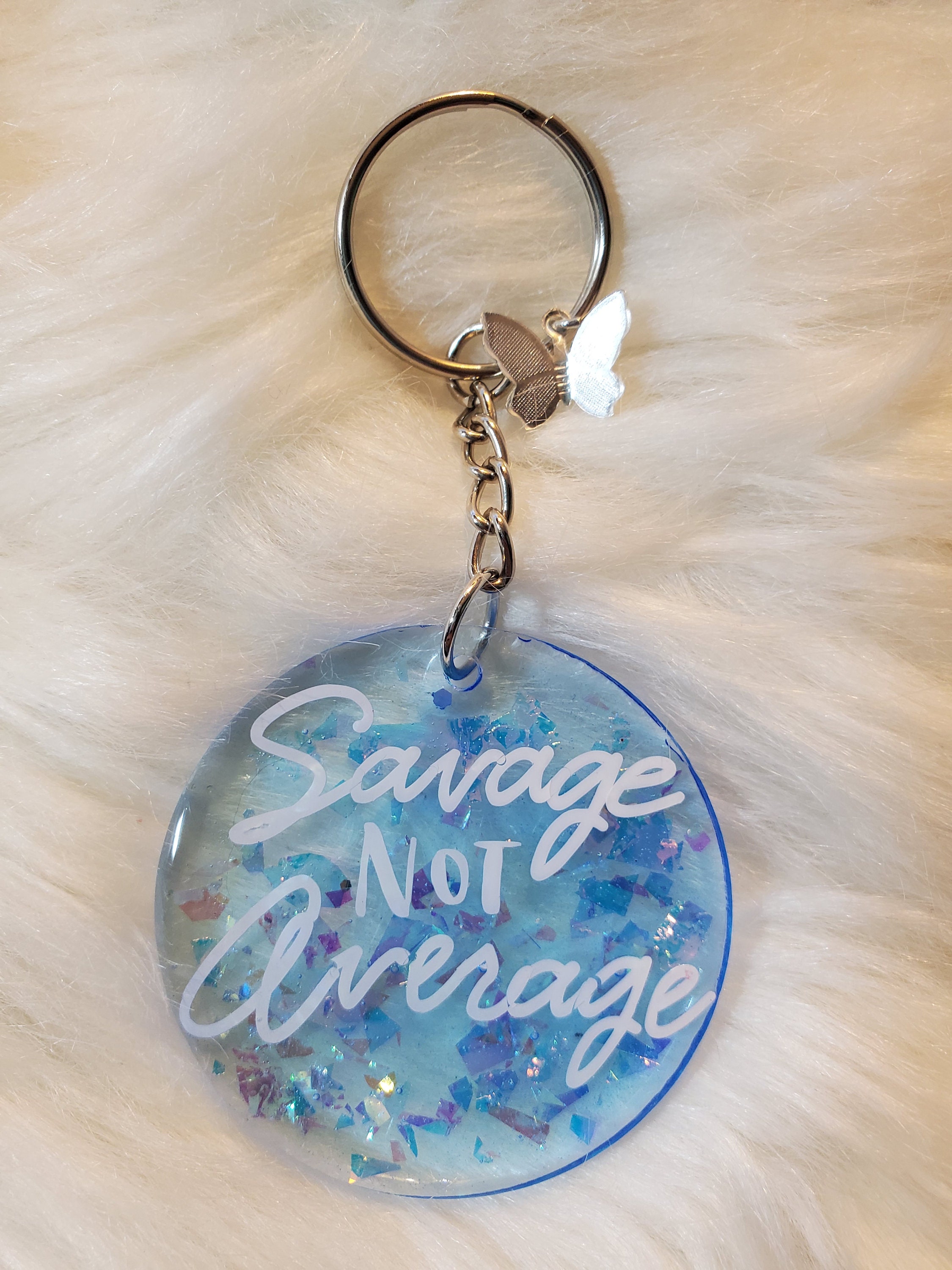 Epoxy Keychain Fun Unique Gift Etsy
