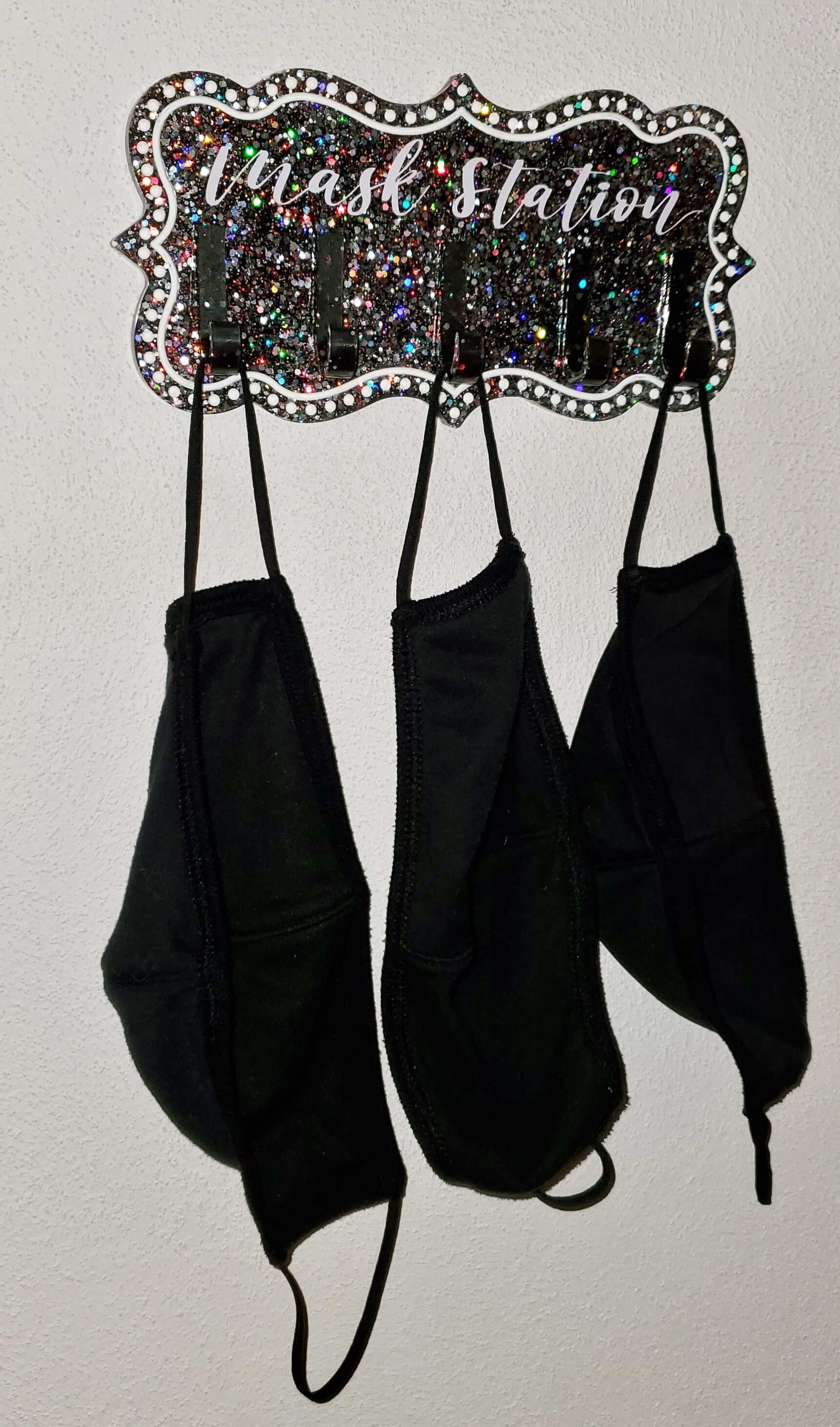 Epoxy Face Mask Wall Holder/Hanger Mask Station Etsy