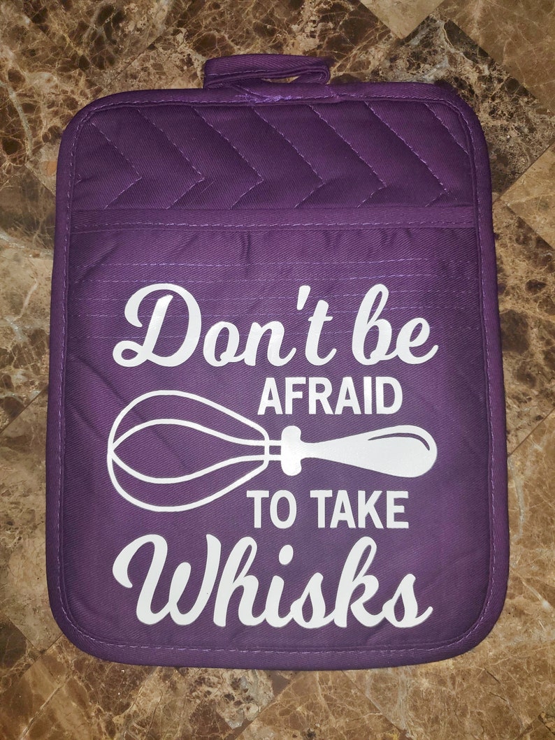 Funny Pot Holder Purple Oven Mitt Gift Etsy
