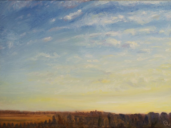 Sky oil painting deals