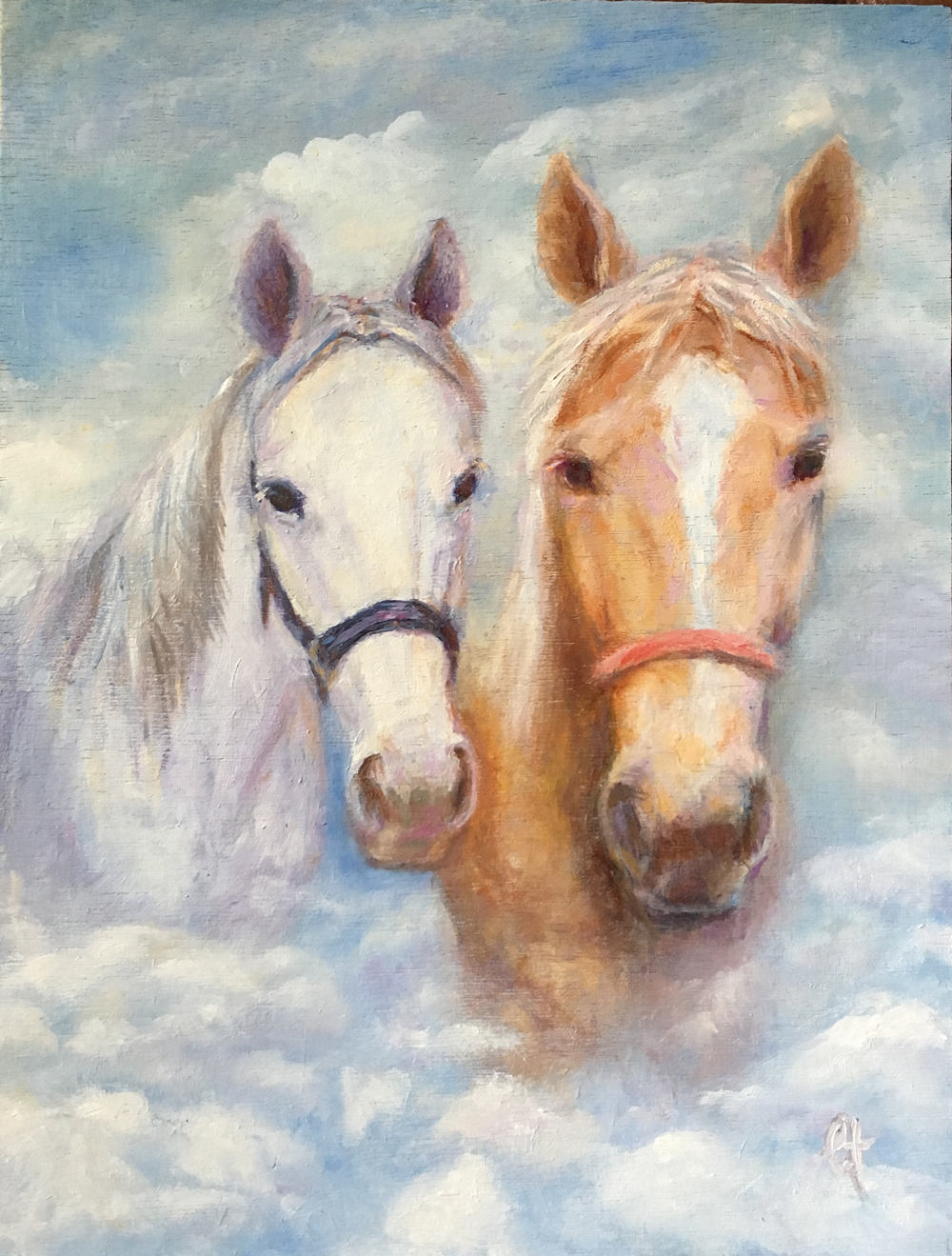 Animal Paintings, Custom Horse Paintings Portrait from Photo Horse Portraits In Loving Memory of Photo Painting Horse Portrait