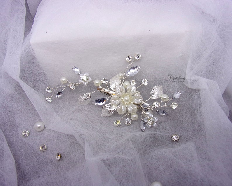 Pinces à Cheveux Strass Veewon - Lot De 2 - Style Rétro Élégant - Pour Mariage/Soirée
