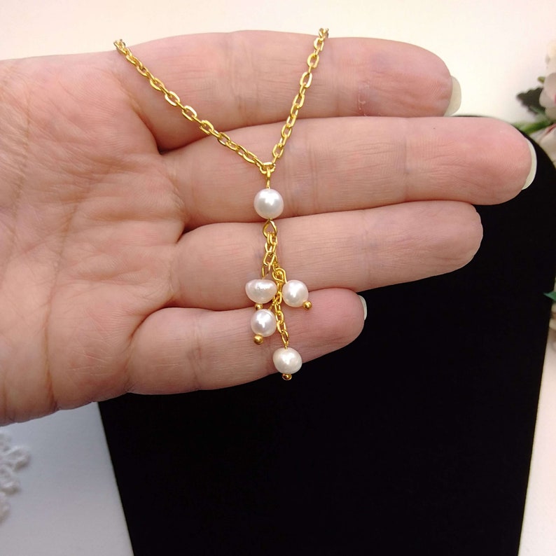 Pearl Wedding jewelry Bridal jewelry PAR0021-COL Pearl Bridal necklace Freshwater pearls wedding necklace