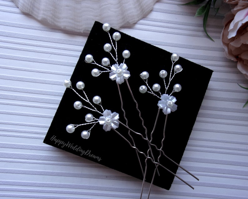 Bridesmaids hair jewelry EP0030-2 Pearl or crystal Wedding hair pins Bridal hair piece Bridal hair pins