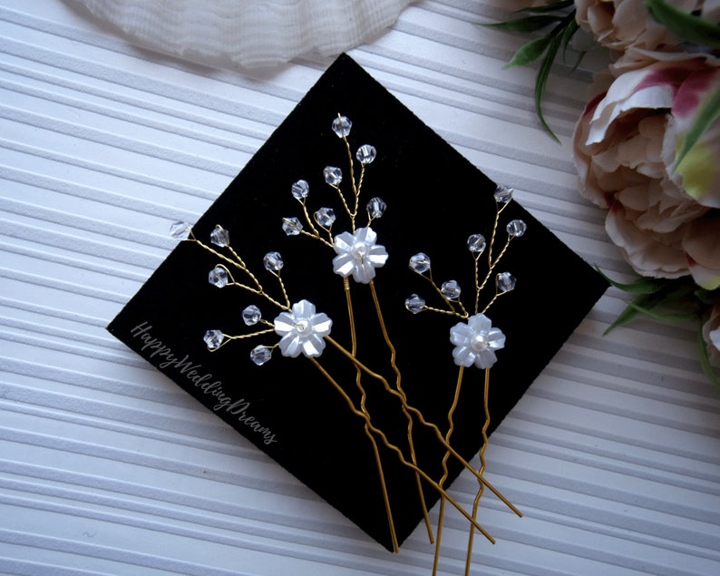 Bridesmaids hair jewelry EP0030-2 Pearl or crystal Wedding hair pins Bridal hair piece Bridal hair pins