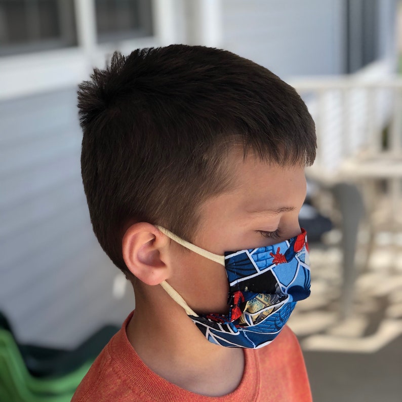 Child Reusable Face Mask Toddler Cloth Mask Washable Kids Etsy